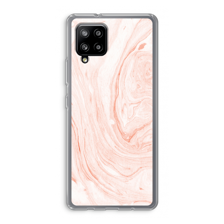 Peach bath: Samsung Galaxy A42 5G Transparant Hoesje