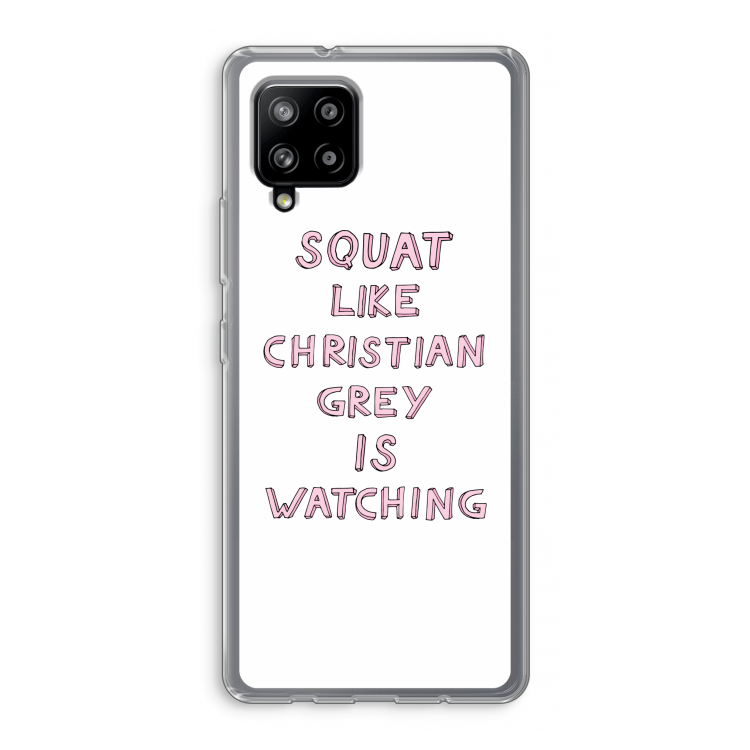 Christian Grey: Samsung Galaxy A42 5G Transparant Hoesje
