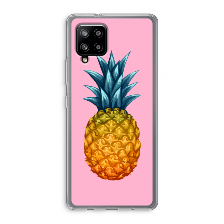Grote ananas: Samsung Galaxy A42 5G Transparant Hoesje