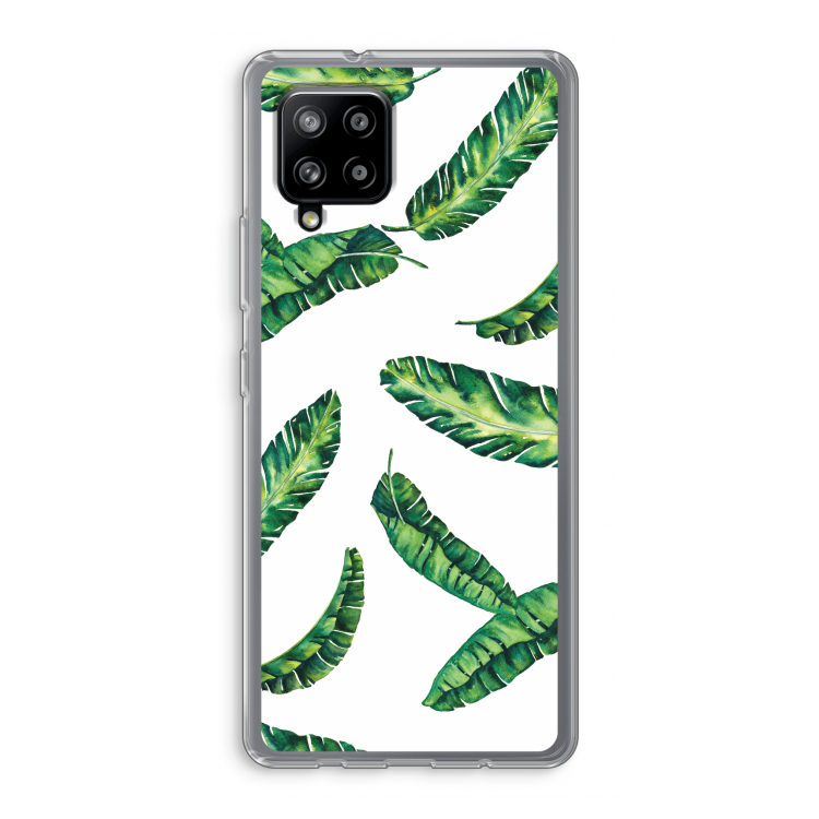 Lange bladeren: Samsung Galaxy A42 5G Transparant Hoesje