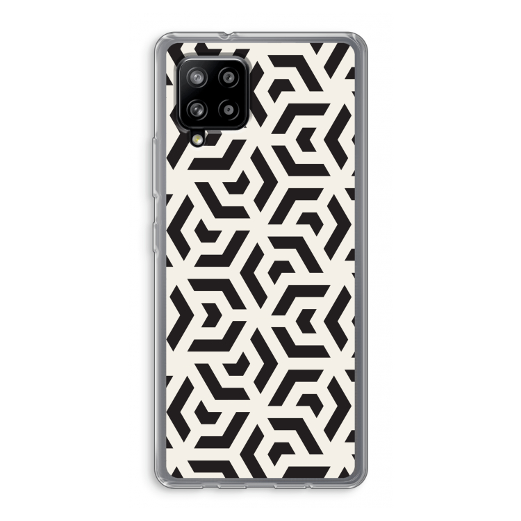 Crazy pattern: Samsung Galaxy A42 5G Transparant Hoesje