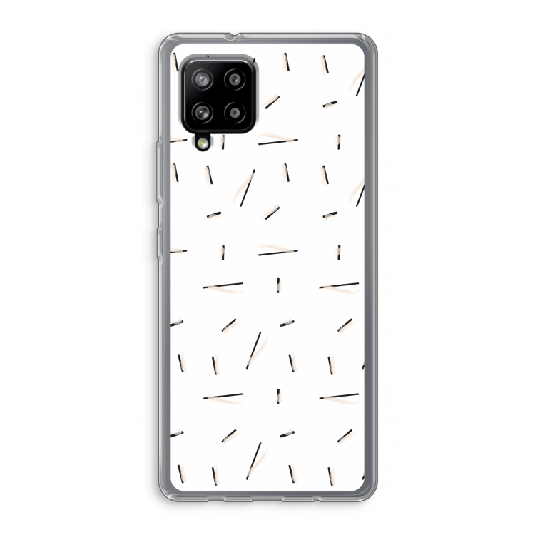 Hipster stripes: Samsung Galaxy A42 5G Transparant Hoesje