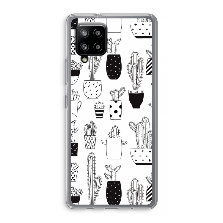 Cactusmotief: Samsung Galaxy A42 5G Transparant Hoesje