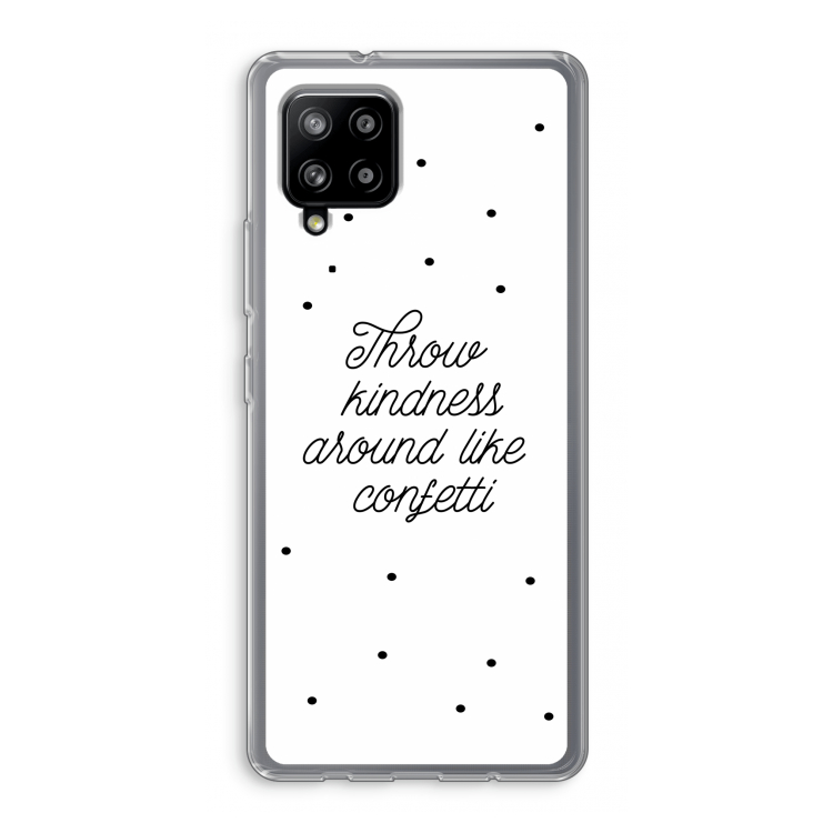 Confetti: Samsung Galaxy A42 5G Transparant Hoesje