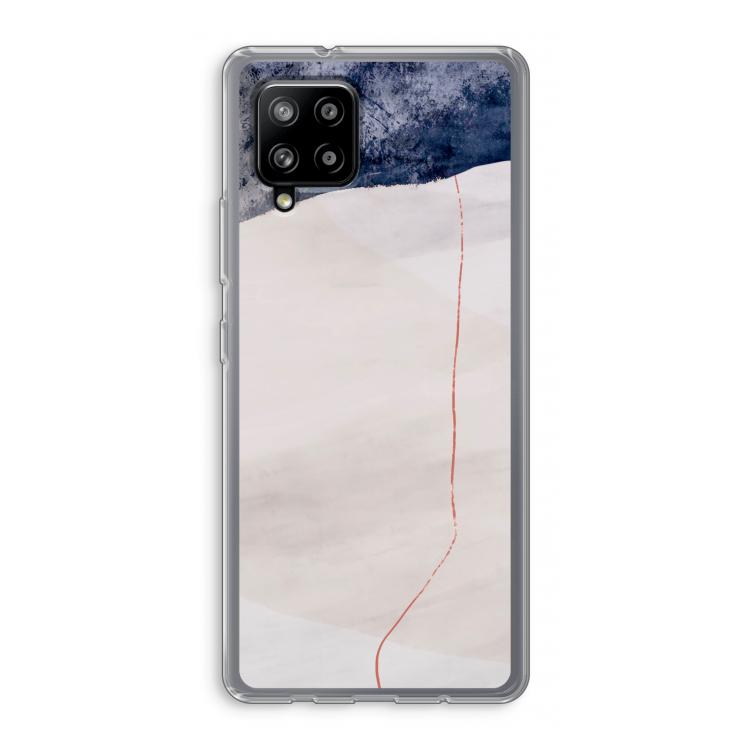 Stone White: Samsung Galaxy A42 5G Transparant Hoesje