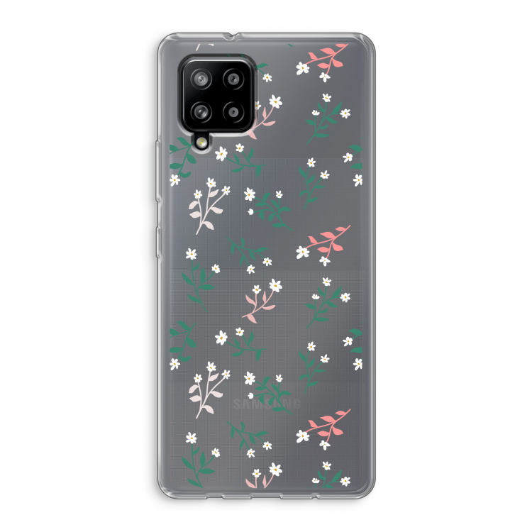Small white flowers: Samsung Galaxy A42 5G Transparant Hoesje