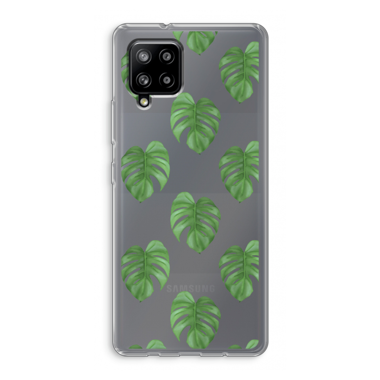 Monstera leaves: Samsung Galaxy A42 5G Transparant Hoesje