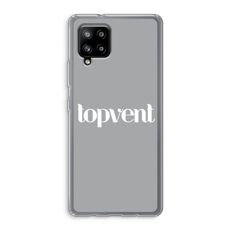 Topvent Grijs Wit: Samsung Galaxy A42 5G Transparant Hoesje