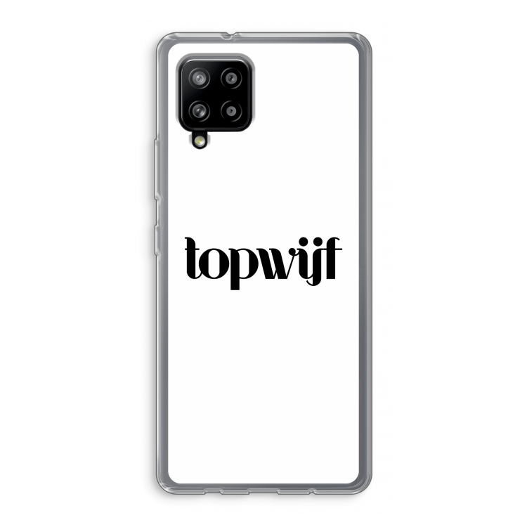 Topwijf Wit: Samsung Galaxy A42 5G Transparant Hoesje