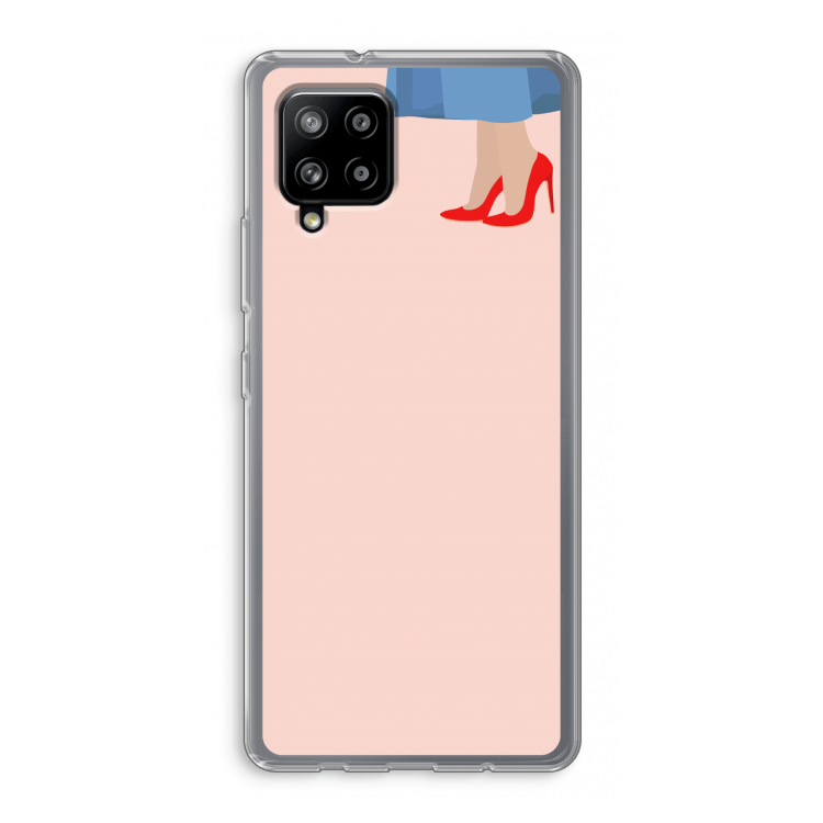 High heels: Samsung Galaxy A42 5G Transparant Hoesje