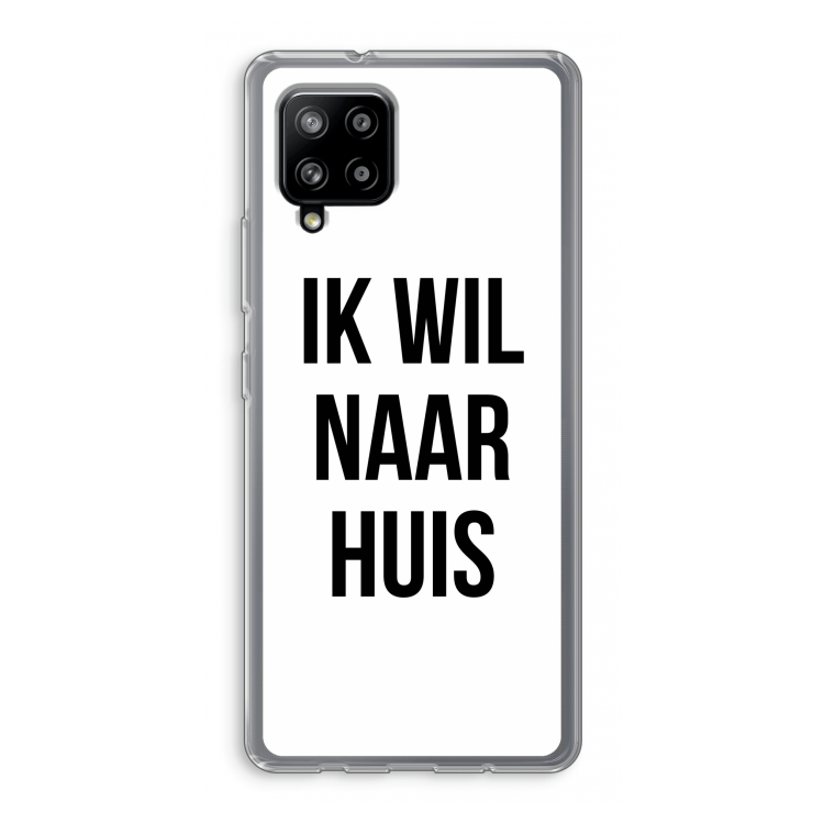 Ik wil naar huis: Samsung Galaxy A42 5G Transparant Hoesje