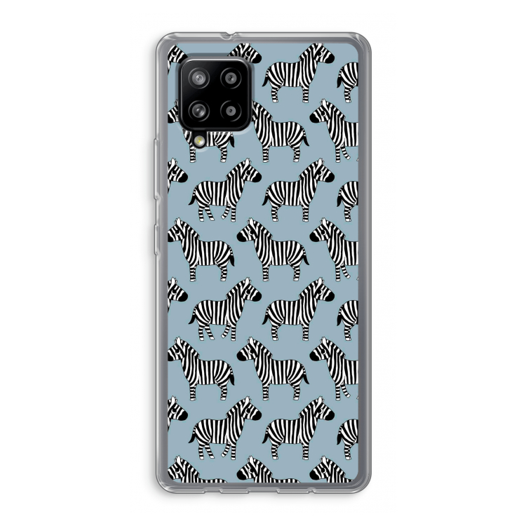Zebra: Samsung Galaxy A42 5G Transparant Hoesje