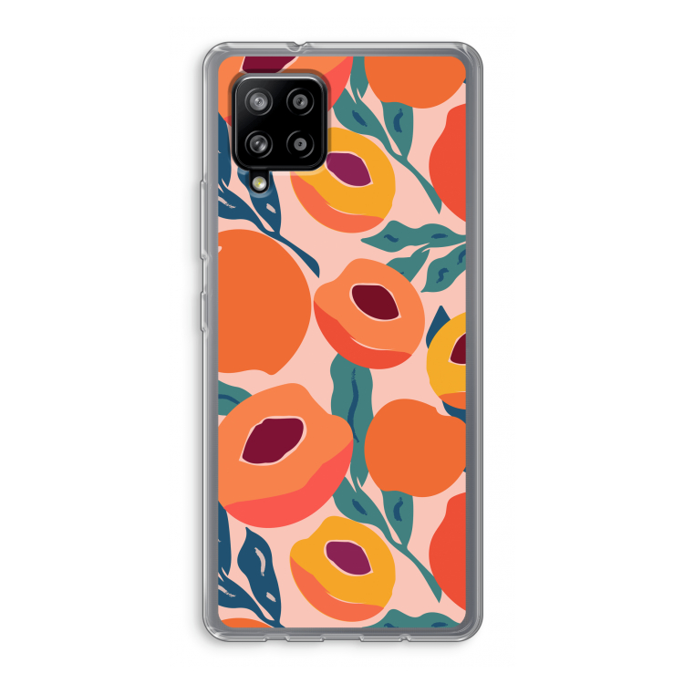 Perzik: Samsung Galaxy A42 5G Transparant Hoesje