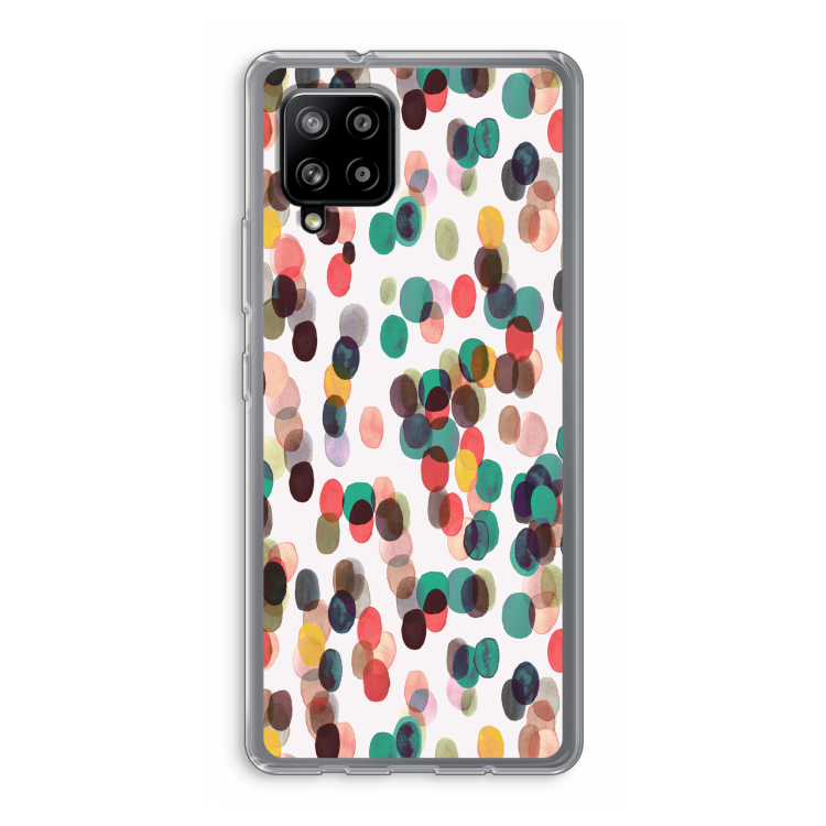 Tropical Dots: Samsung Galaxy A42 5G Transparant Hoesje