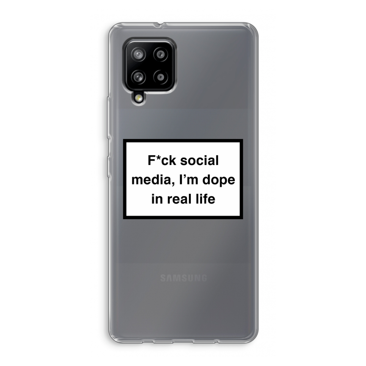 I'm dope: Samsung Galaxy A42 5G Transparant Hoesje