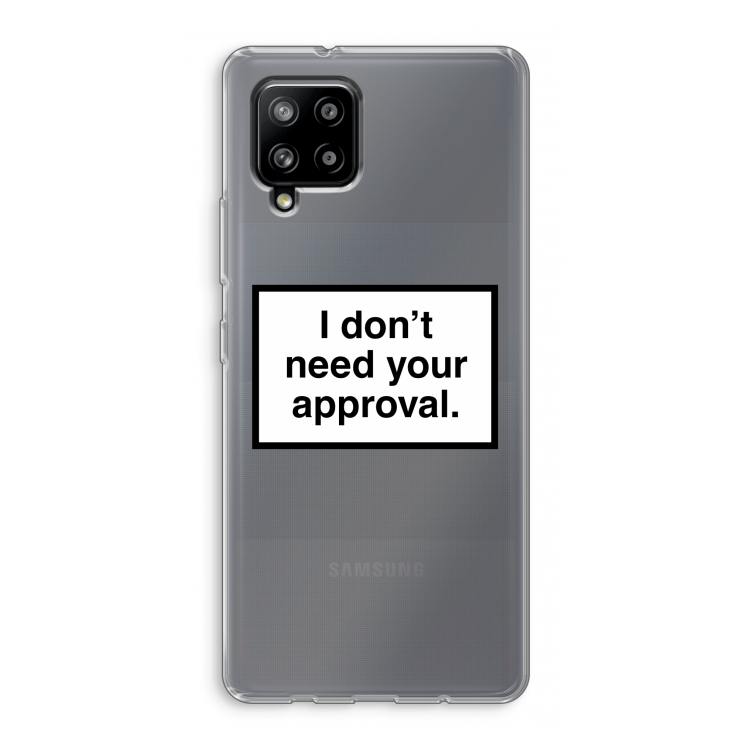 Don't need approval: Samsung Galaxy A42 5G Transparant Hoesje