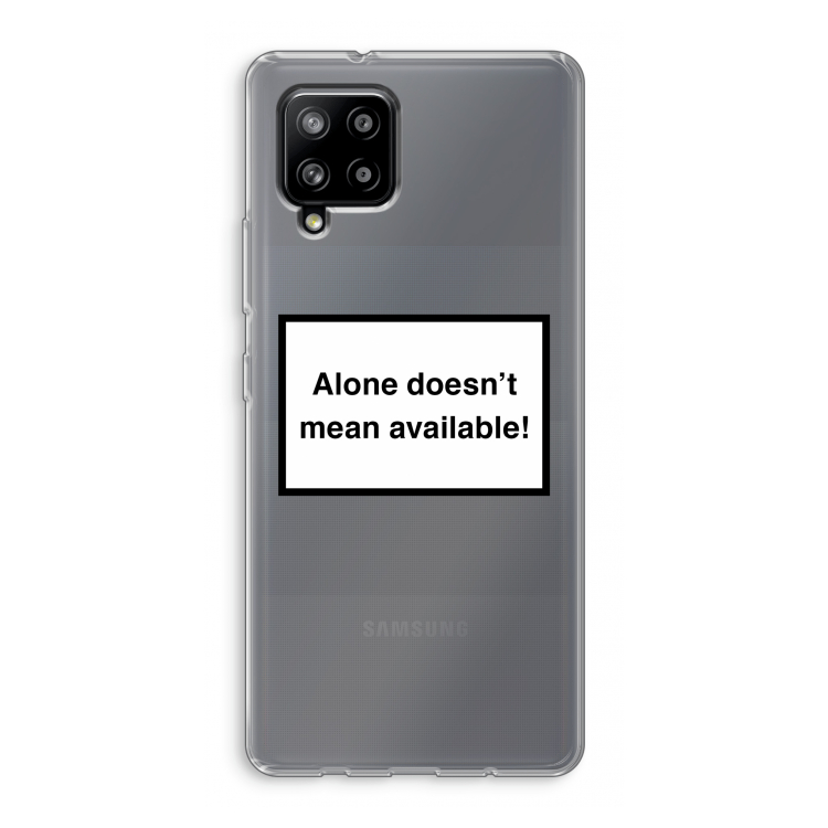 Alone: Samsung Galaxy A42 5G Transparant Hoesje
