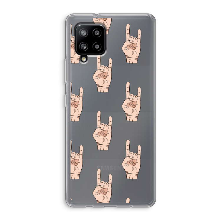 Rock: Samsung Galaxy A42 5G Transparant Hoesje