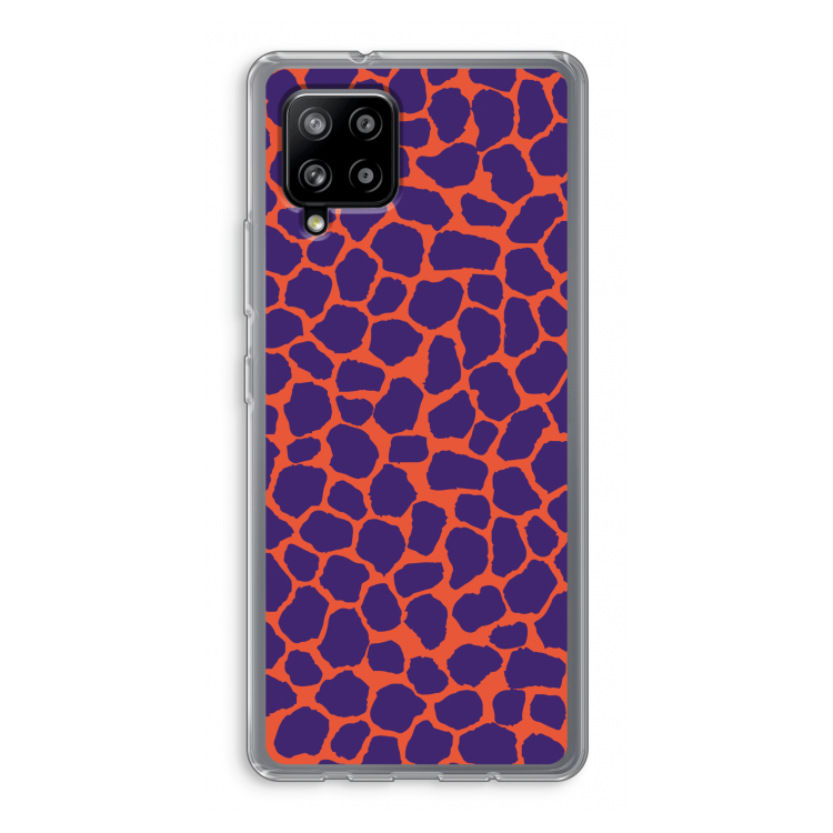 Purple Giraffe: Samsung Galaxy A42 5G Transparant Hoesje