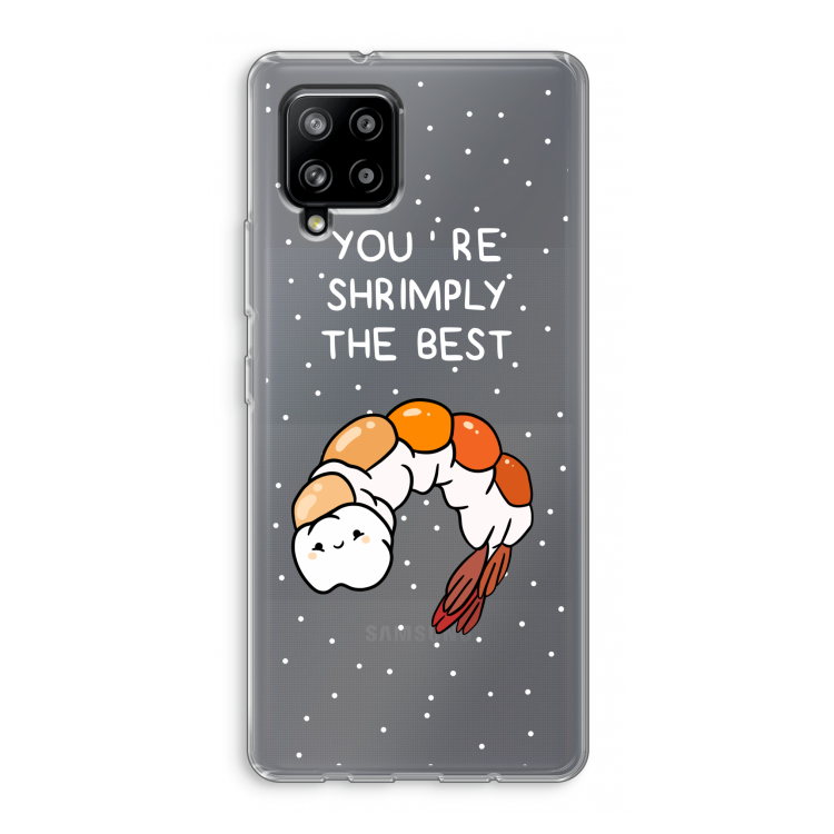 You're Shrimply The Best: Samsung Galaxy A42 5G Transparant Hoesje