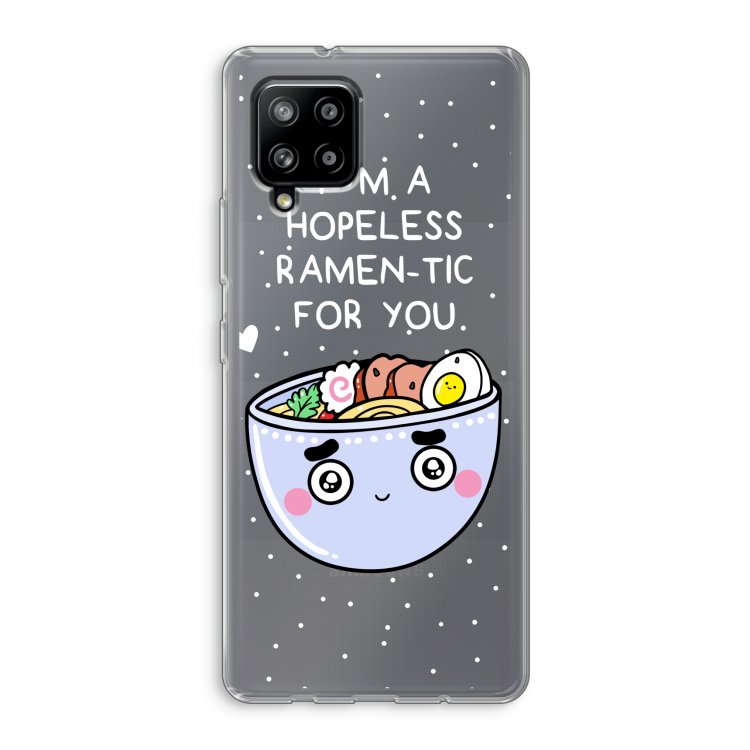 I'm A Hopeless Ramen-Tic For You: Samsung Galaxy A42 5G Transparant Hoesje