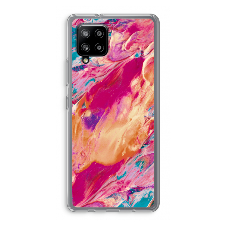 Pastel Echoes: Samsung Galaxy A42 5G Transparant Hoesje