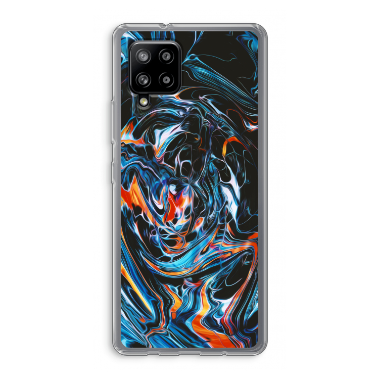Black Unicorn: Samsung Galaxy A42 5G Transparant Hoesje