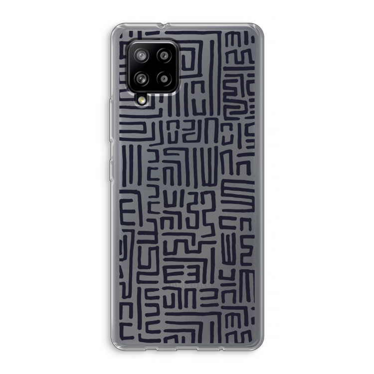 Moroccan Print: Samsung Galaxy A42 5G Transparant Hoesje
