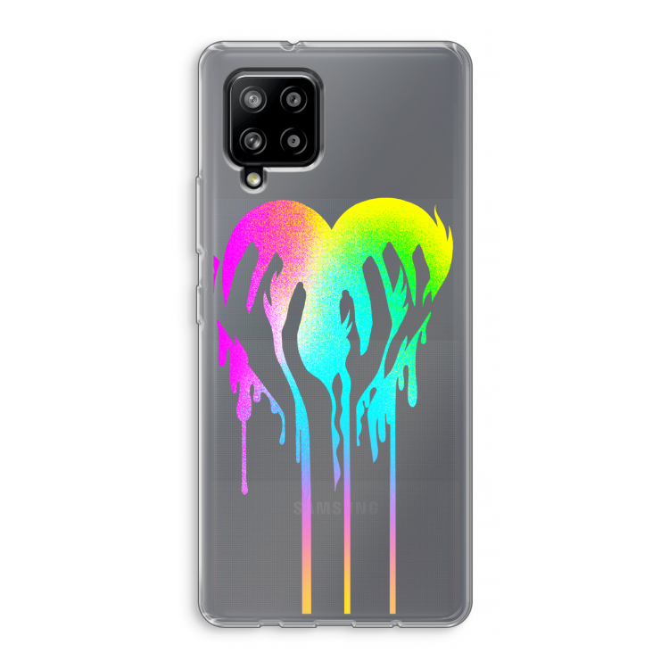 Hold My Heart: Samsung Galaxy A42 5G Transparant Hoesje