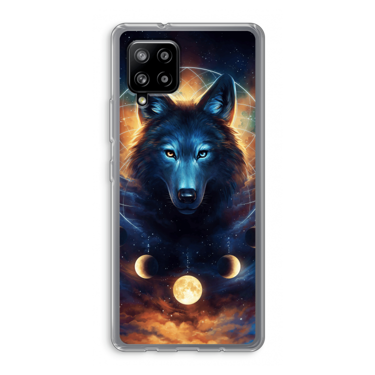 Wolf Dreamcatcher: Samsung Galaxy A42 5G Transparant Hoesje