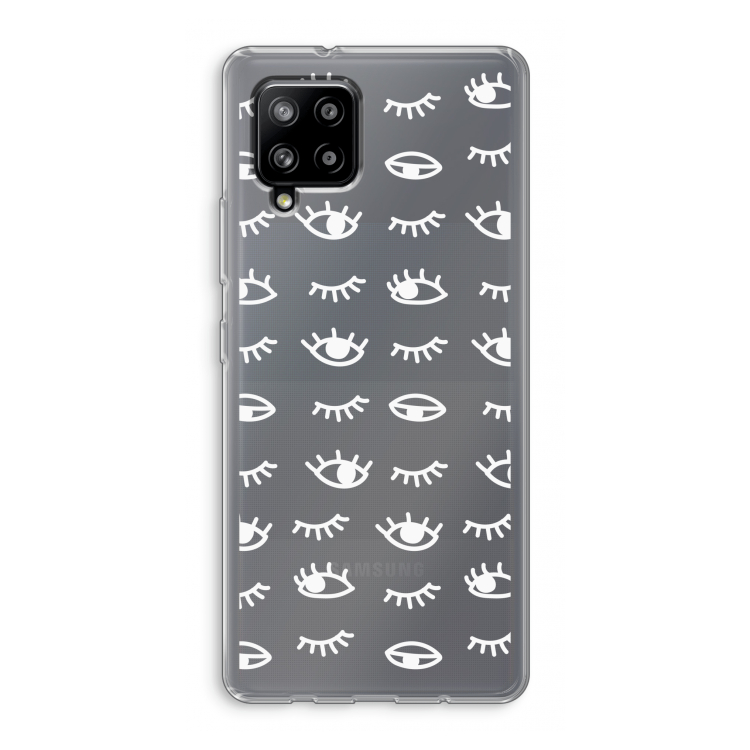 Eye pattern #3: Samsung Galaxy A42 5G Transparant Hoesje