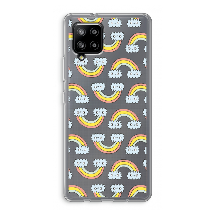 Regenboog: Samsung Galaxy A42 5G Transparant Hoesje