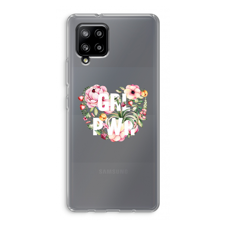 GRL PWR Flower: Samsung Galaxy A42 5G Transparant Hoesje
