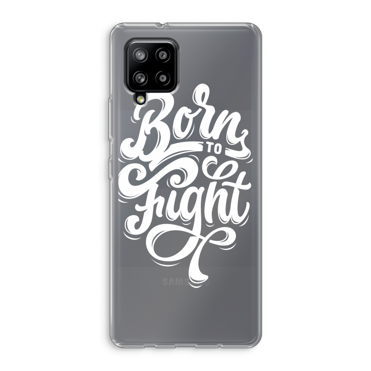 Born to Fight: Samsung Galaxy A42 5G Transparant Hoesje