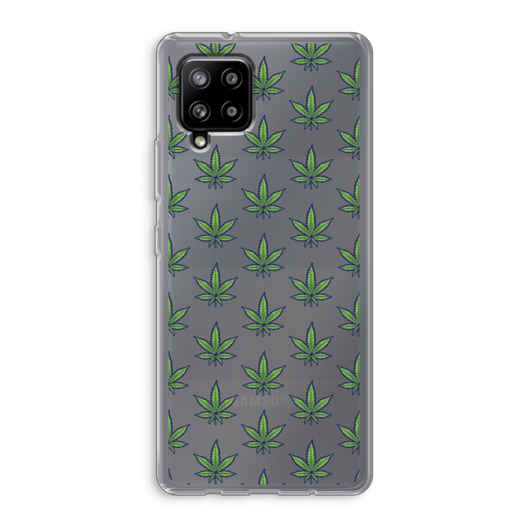Weed: Samsung Galaxy A42 5G Transparant Hoesje