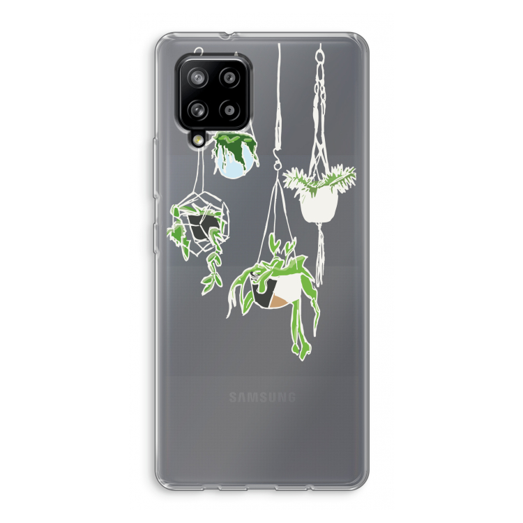 Hang In There: Samsung Galaxy A42 5G Transparant Hoesje