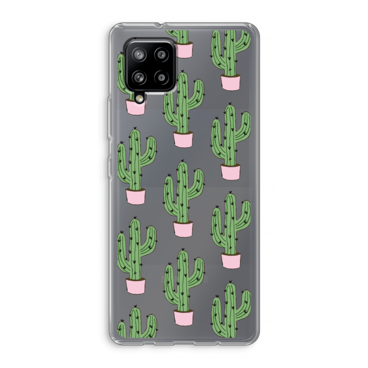 Cactus Lover: Samsung Galaxy A42 5G Transparant Hoesje