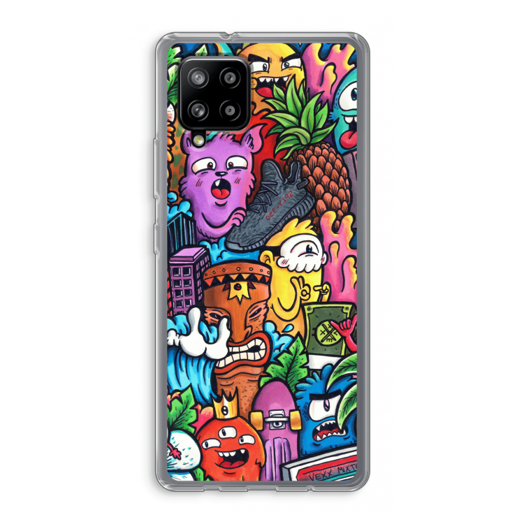 Vexx Mixtape: Samsung Galaxy A42 5G Transparant Hoesje