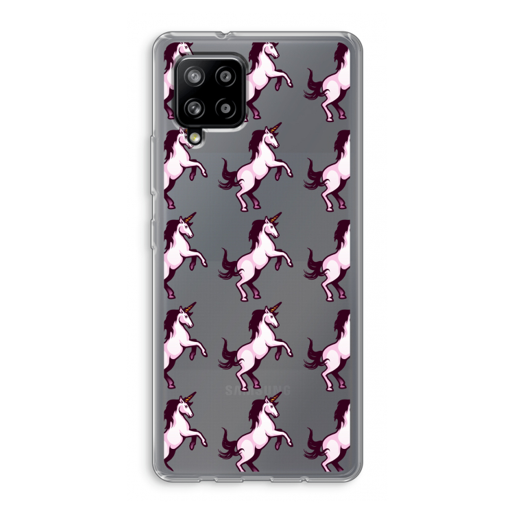 Musketon Unicorn: Samsung Galaxy A42 5G Transparant Hoesje