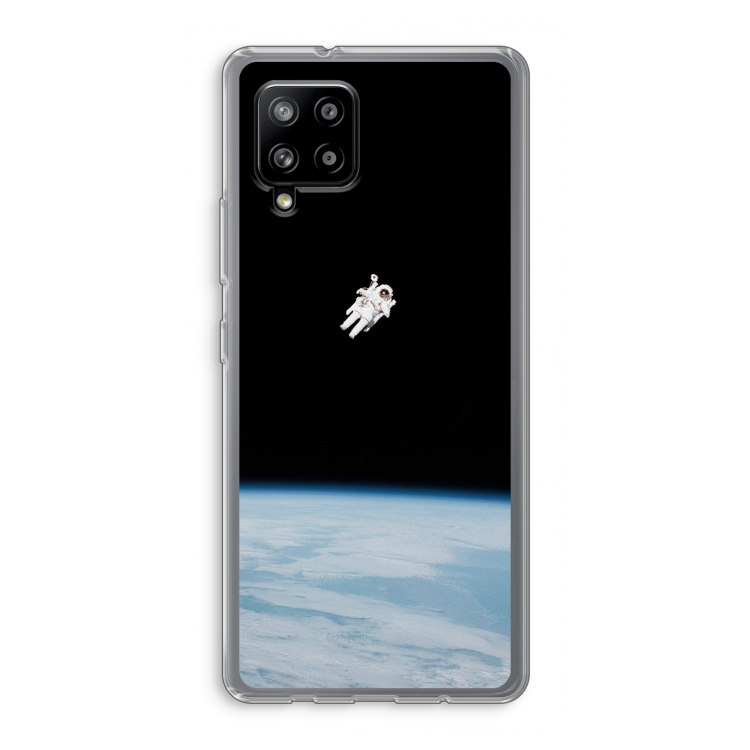 Alone in Space: Samsung Galaxy A42 5G Transparant Hoesje