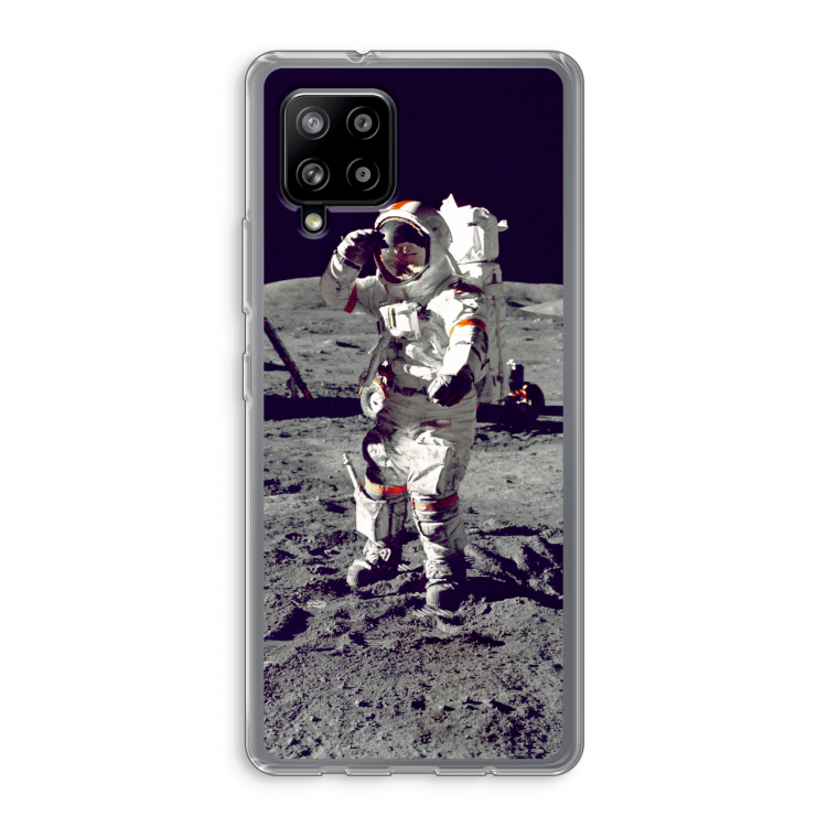 Spaceman: Samsung Galaxy A42 5G Transparant Hoesje