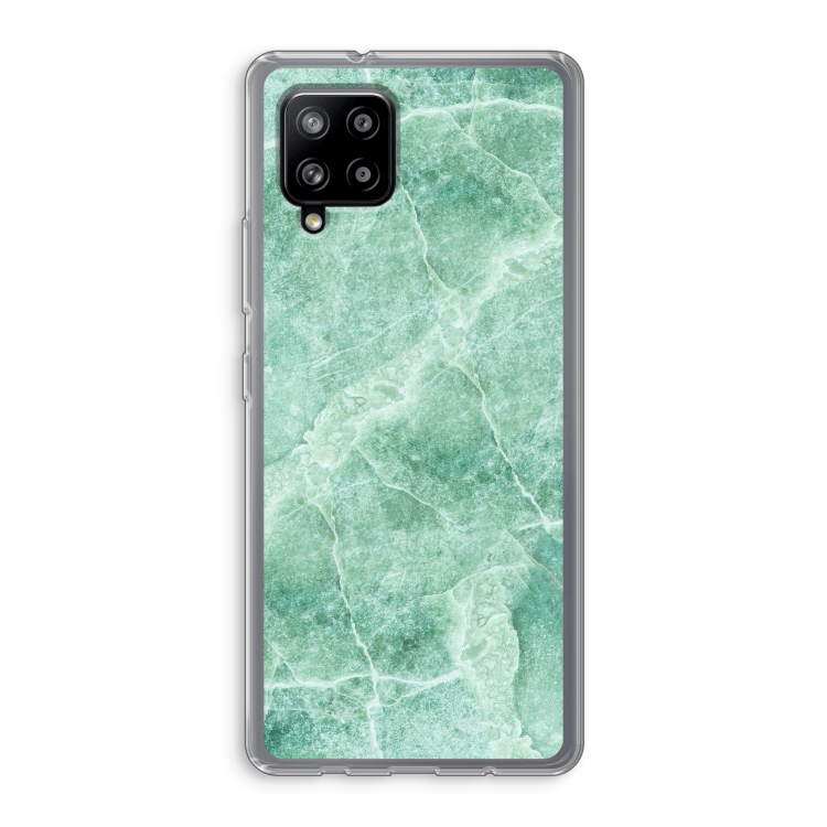 Groen marmer: Samsung Galaxy A42 5G Transparant Hoesje