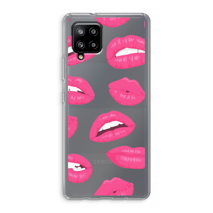 Bite my lip: Samsung Galaxy A42 5G Transparant Hoesje