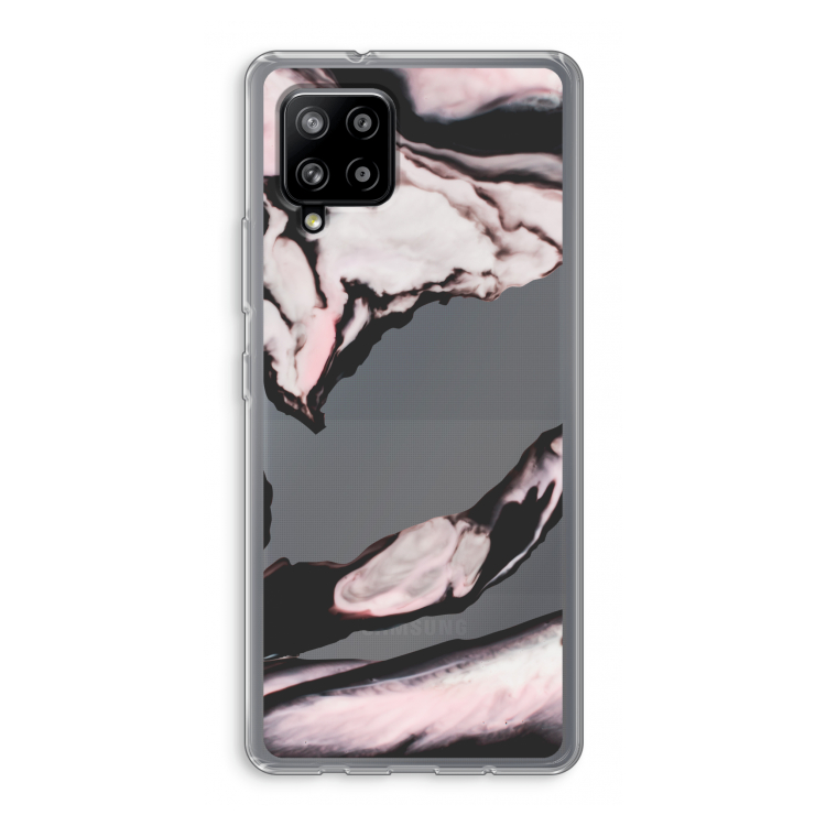 Roze stroom: Samsung Galaxy A42 5G Transparant Hoesje