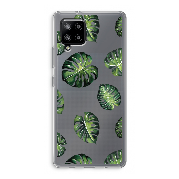Tropische bladeren: Samsung Galaxy A42 5G Transparant Hoesje