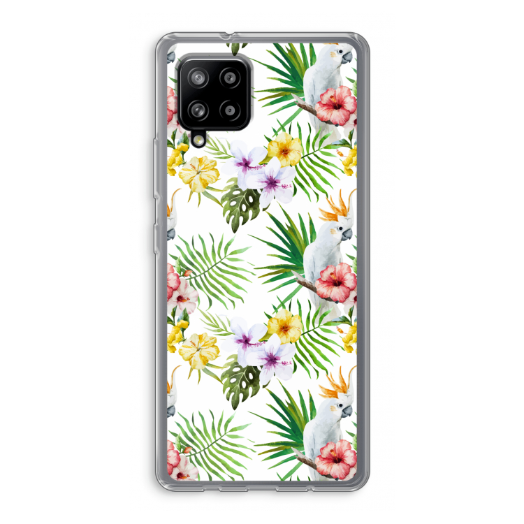 Gele kuif: Samsung Galaxy A42 5G Transparant Hoesje