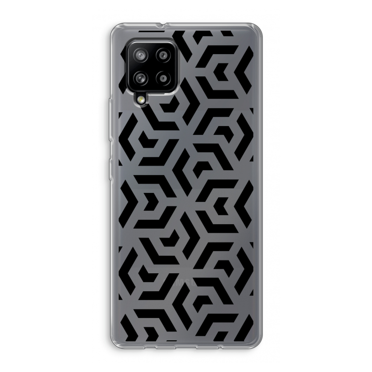 Crazy pattern: Samsung Galaxy A42 5G Transparant Hoesje