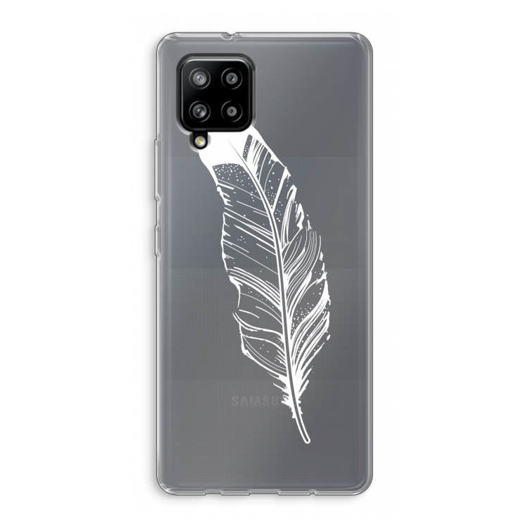 Pluim: Samsung Galaxy A42 5G Transparant Hoesje