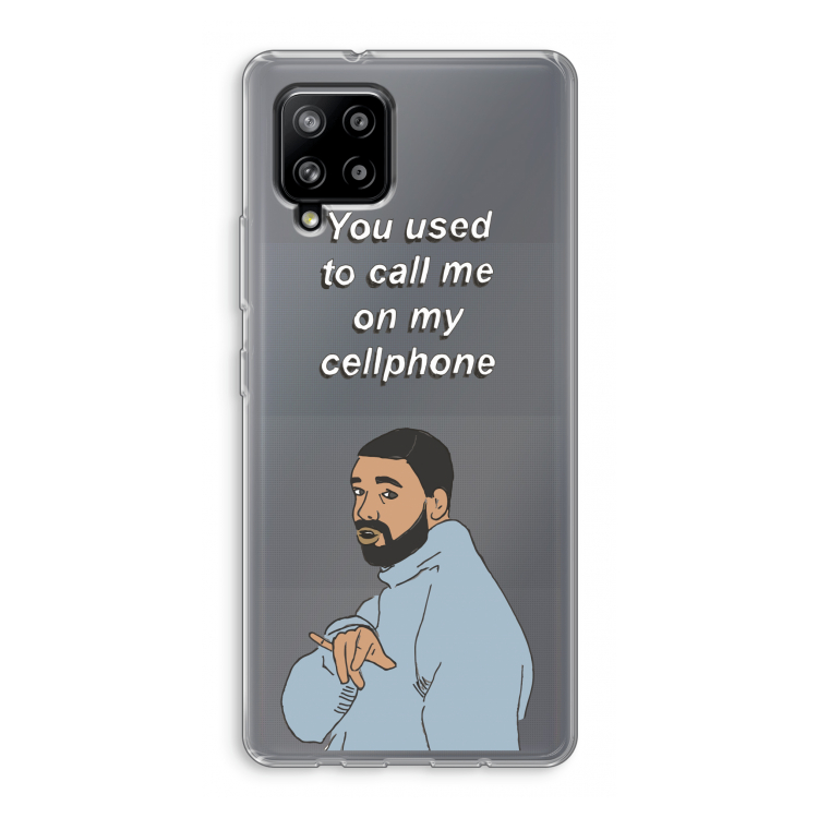 Hotline bling: Samsung Galaxy A42 5G Transparant Hoesje