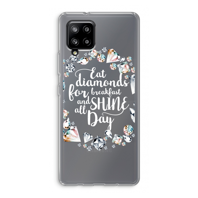 Diamonds: Samsung Galaxy A42 5G Transparant Hoesje